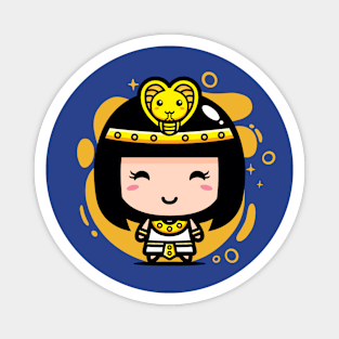 Cute Kawaii Cleopatra Egyptian Queen // Chibi Style Cleopatra Magnet